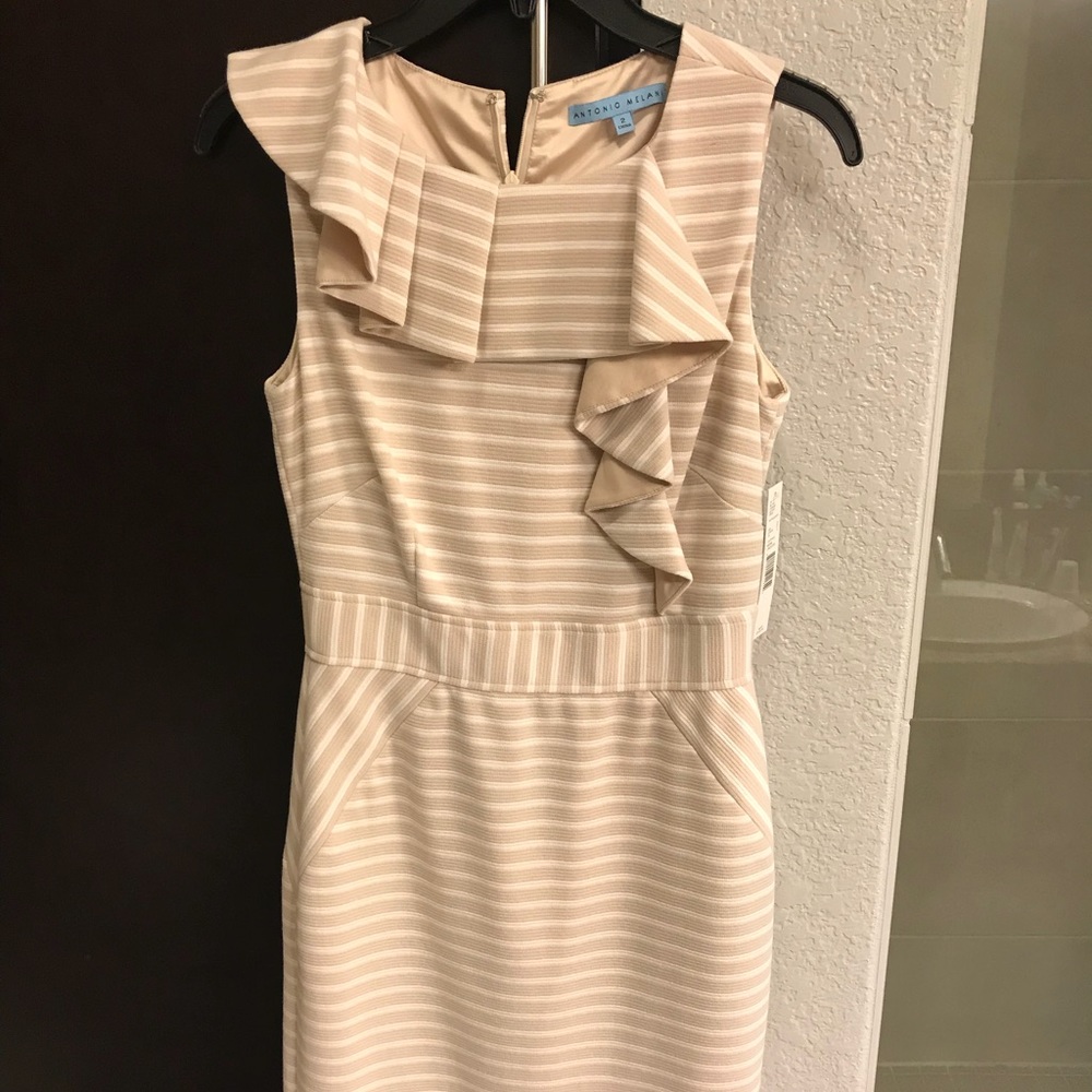 Antonio melani ruffle shift dress